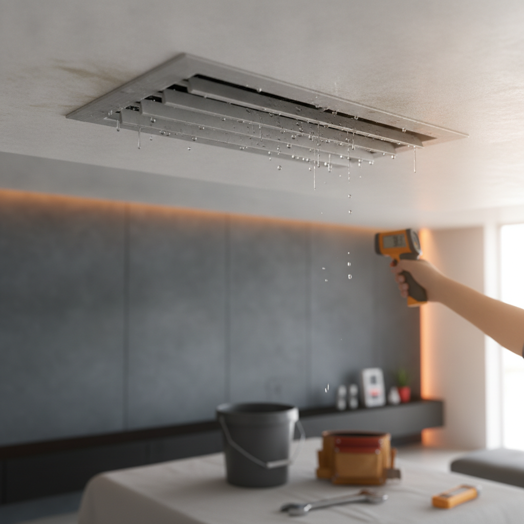 Sweating or condensation on vents — HVAC Contractors guide illustration in Granbury, Texas